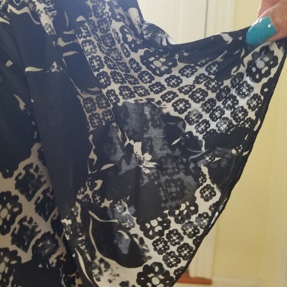 Van Heusen Black & white top sz Large - Picture 4 of 6